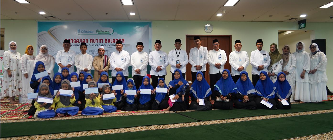 Bank Sumsel Babel Commemorates the Birthday of the Prophet Muhammad SAW with Orphanage Children
