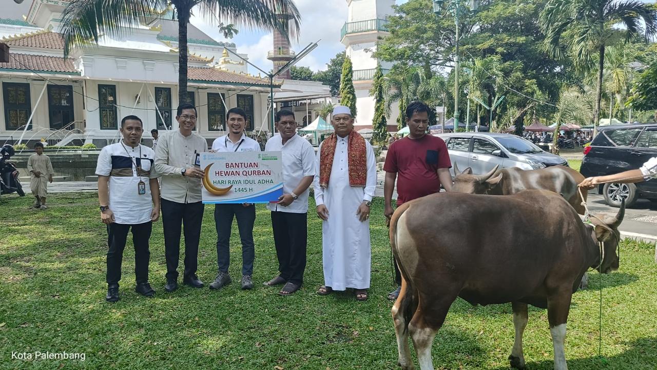 Bank Sumsel Babel distributes Qurban for Idul Adha