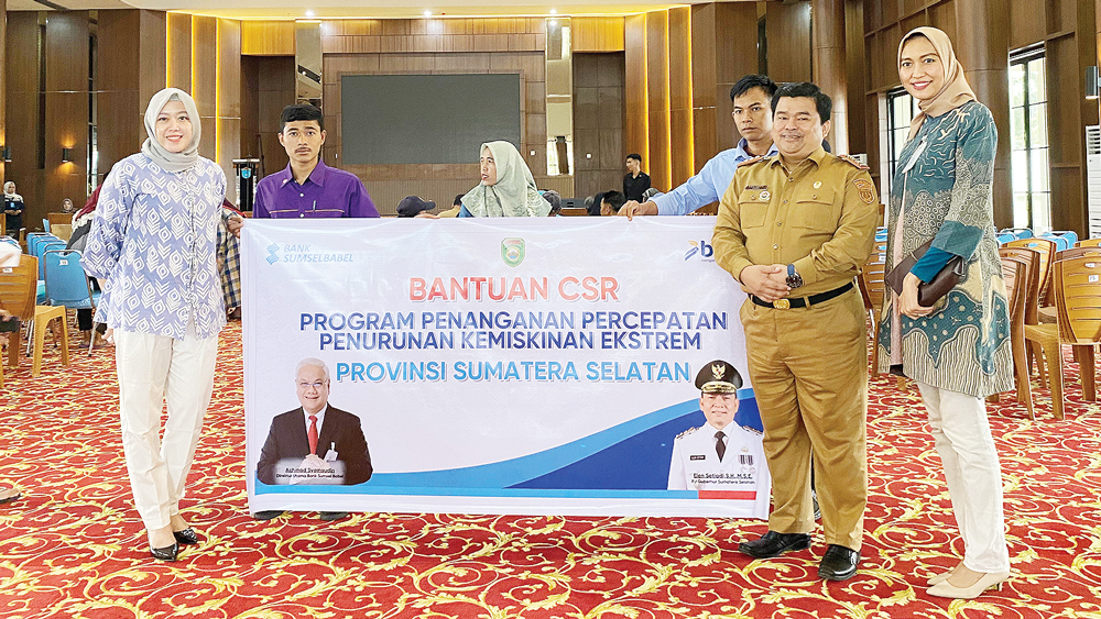 Bank Sumsel Babel Strengthens Social Commitment to Reduce Extreme Poverty in South Sumatra