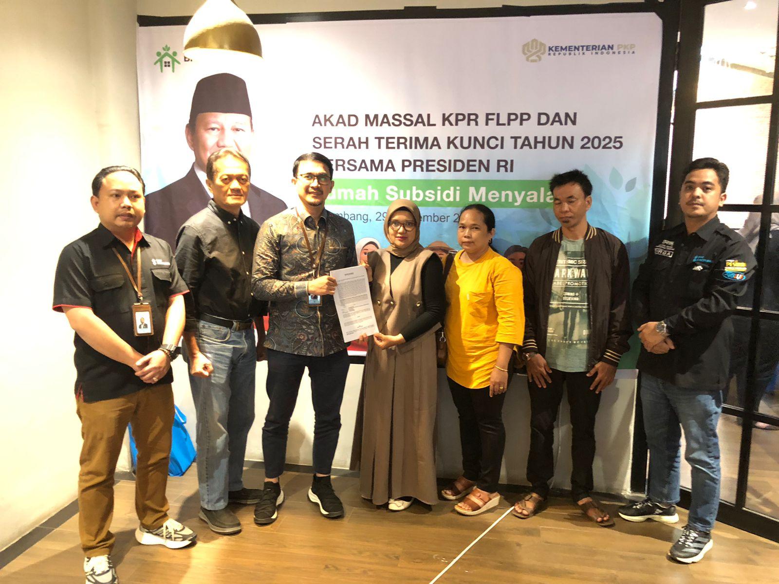 Bank Sumsel Babel Dukung Percepatan Program 3 Juta Rumah, Salurkan 269 KPR FLPP Senilai Rp43 Miliar di Sumsel dan Babel per September 2025