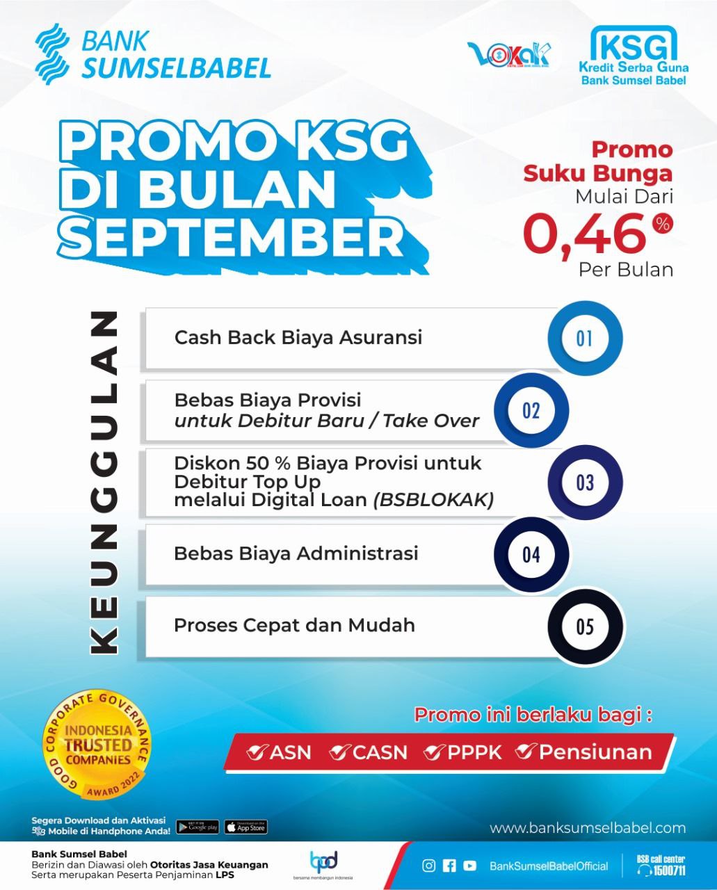 KSG Promo in September