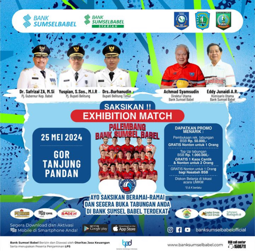 Exhibition Match Palembang Bank Sumsel Babel