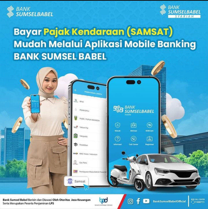 Bayar Pajak Kendaraan Melalui Mobile Banking
