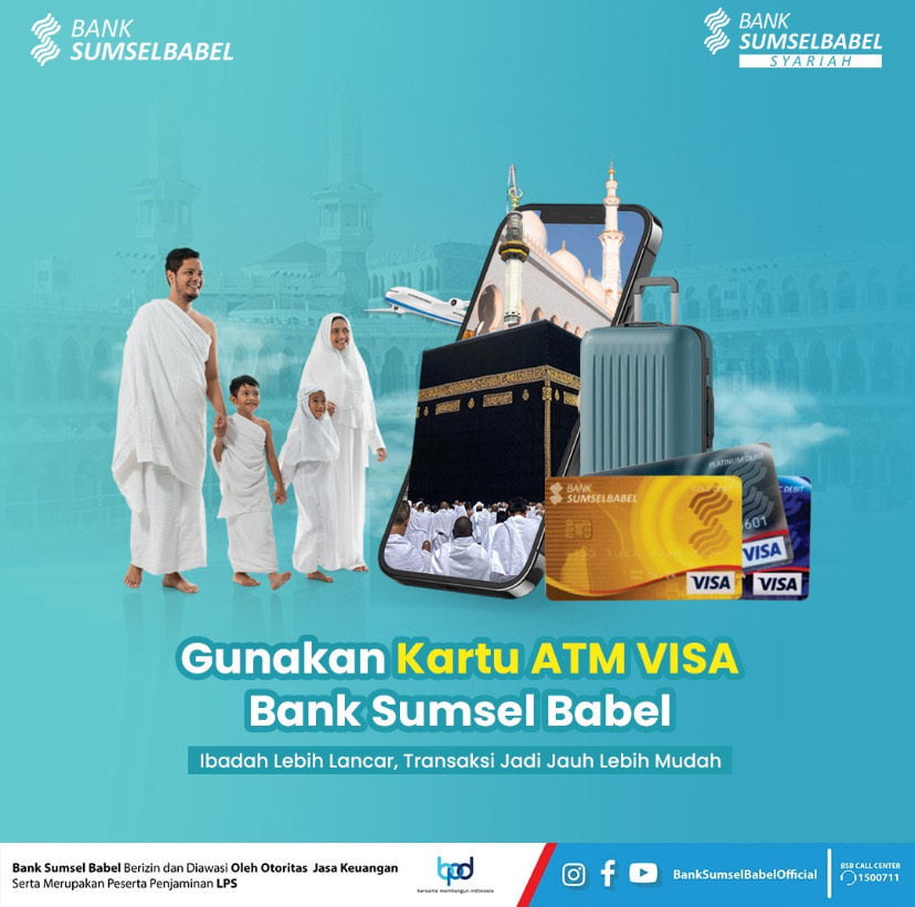 Use Bank Sumsel Babel Visa ATM Card