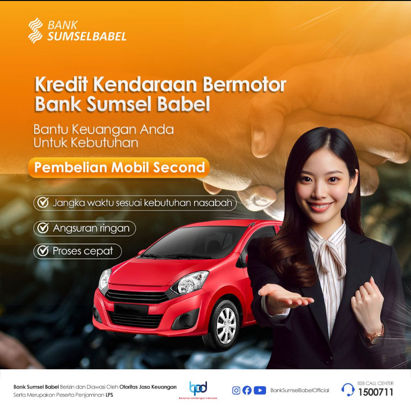 Bank Sumsel Babel Motor Vehicle Loan is the solution