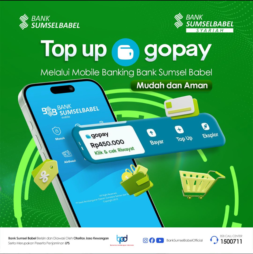 Top Up Saldo Gopay Pakai BSBMobile Saja