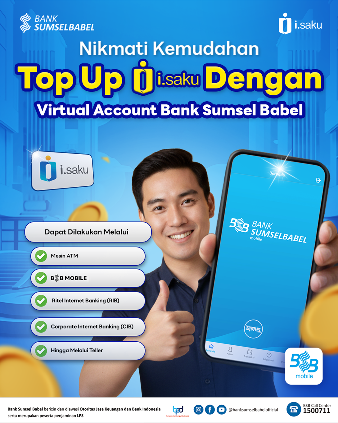 Top Up i.saku Makin Gampang, Sat-Set Tanpa Ribet