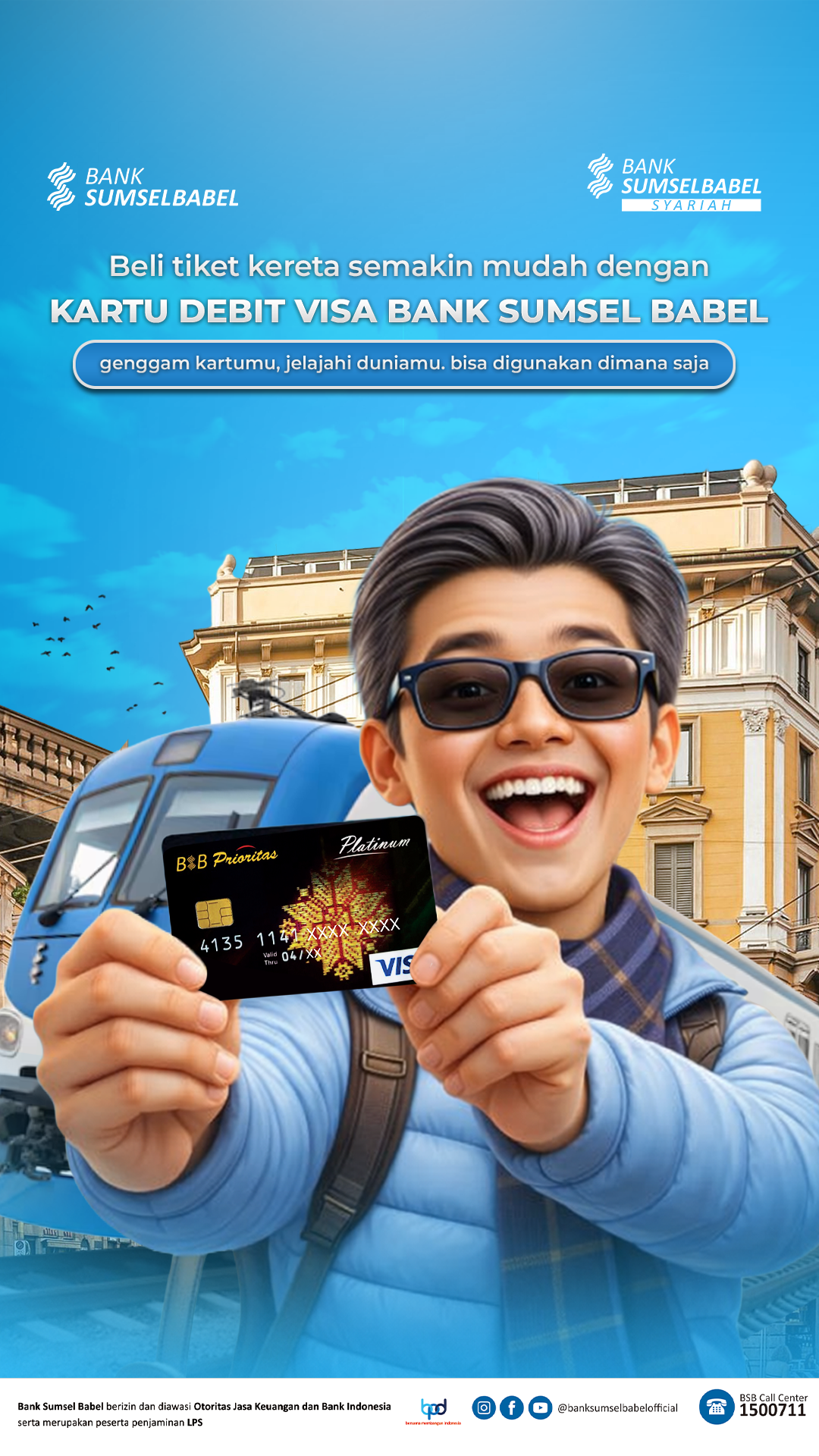 Simply Hold Your Bank Sumsel Babel Visa Debit Card