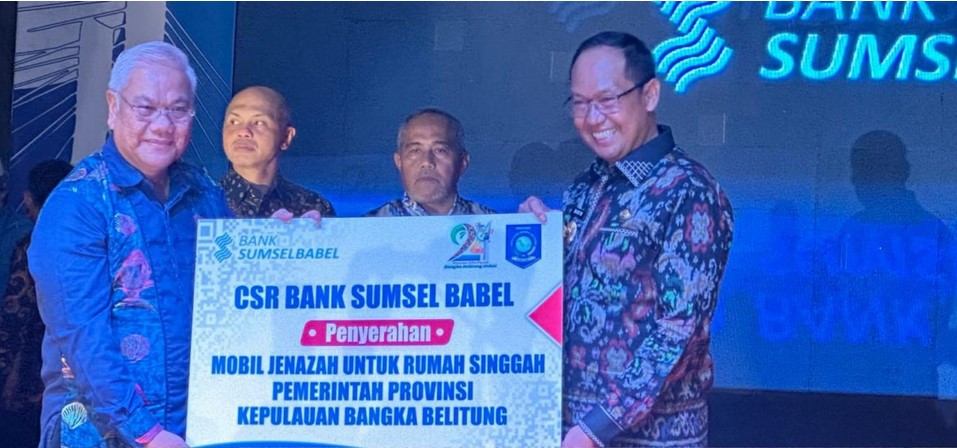 Bank Sumsel Babel serahkan CSR 1 unit Mobil Jenazah kepada Badan Penghubung Pemerintah Provinsi Bangka Belitung