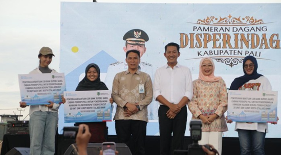 CSR Assistance for PALI Regency: Provision of Conical Tents and Display Carts for MSMEs