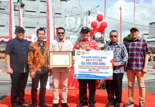 CSR Assistance for East Belitung Regency (Rehabilitation of the Coffee Shop Monument)